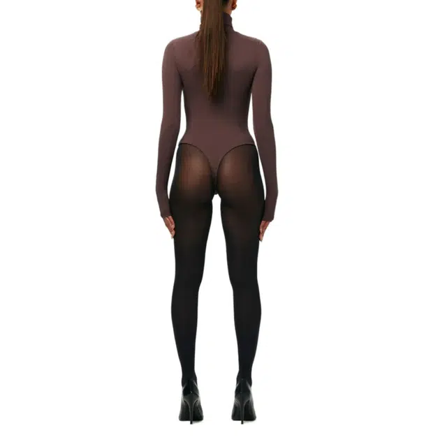NAKED WARDROBE NW Turtleneck Bodysuit