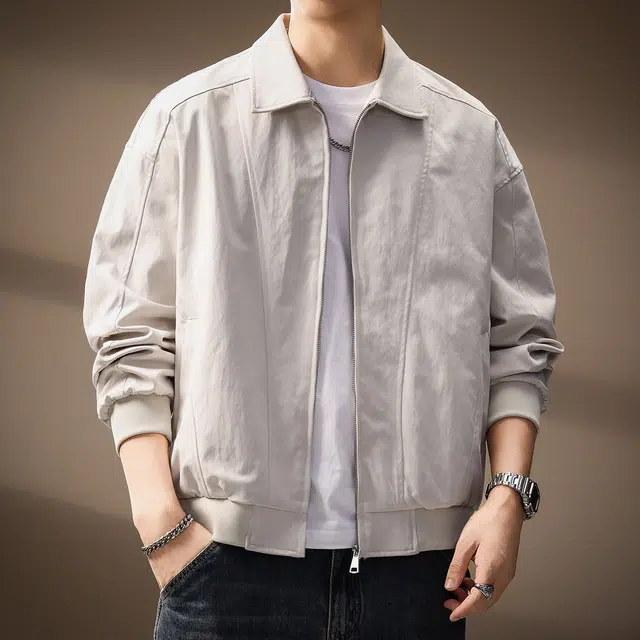 贵色 复古工装休闲百搭潮牌痞帅翻领夹克 男女同款