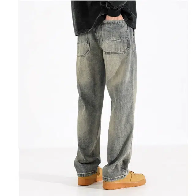 海尔斯 百搭时尚简约复古牛仔裤 男款