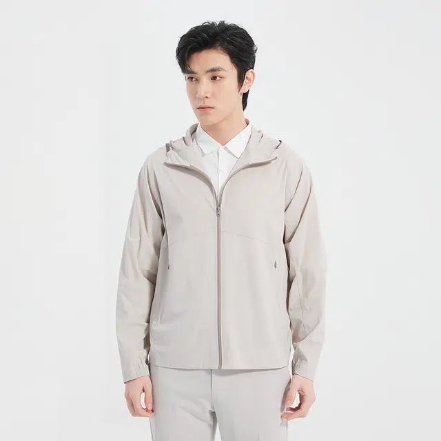 利郎 连帽商务休闲简洁百搭防晒服 男款