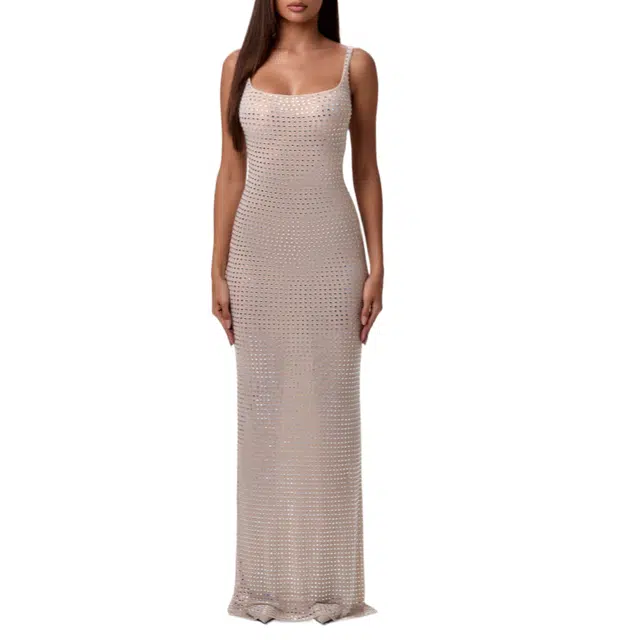 NAKED WARDROBE Tank Maxi Dress Crystal