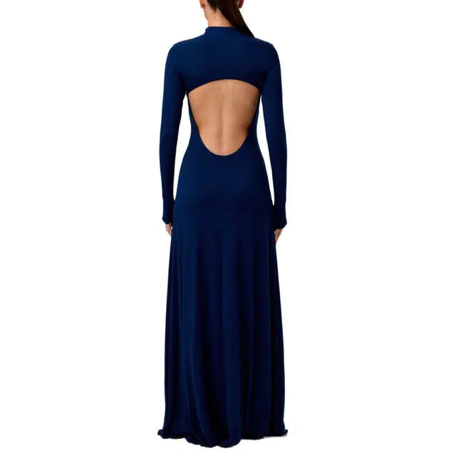 NAKED WARDROBE Smooth Open Back Maxi Dress