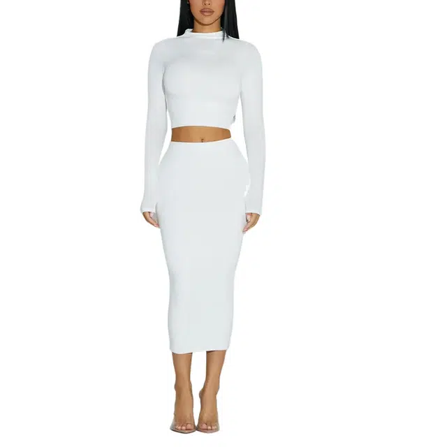 NAKED WARDROBE NW Sculpt Midi Skirt
