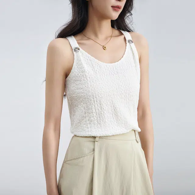 熙然 优雅简约时尚舒适百搭休闲背心 女款