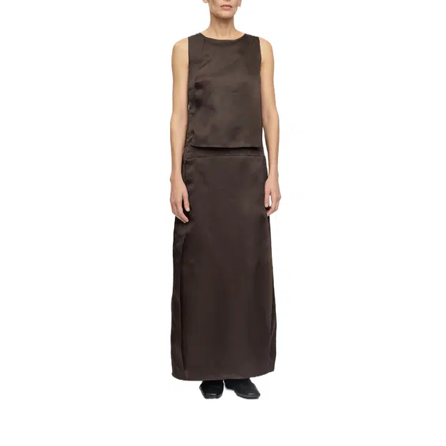RUOHAN SABLE BROWN NISA DRESS AW25