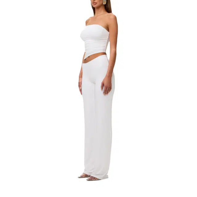 NAKED WARDROBE Asymmetric Bootcut Pant Smooth