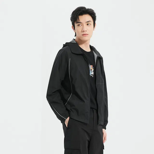 利郎 时尚都市连帽轻薄款防紫外线百搭防晒服 男款
