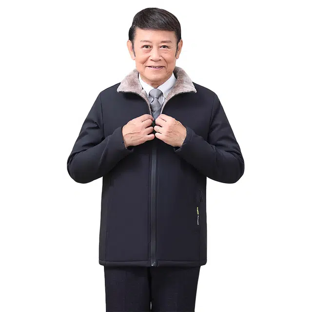 金盾 冬季加绒加厚立领舒适百搭棉服 男款