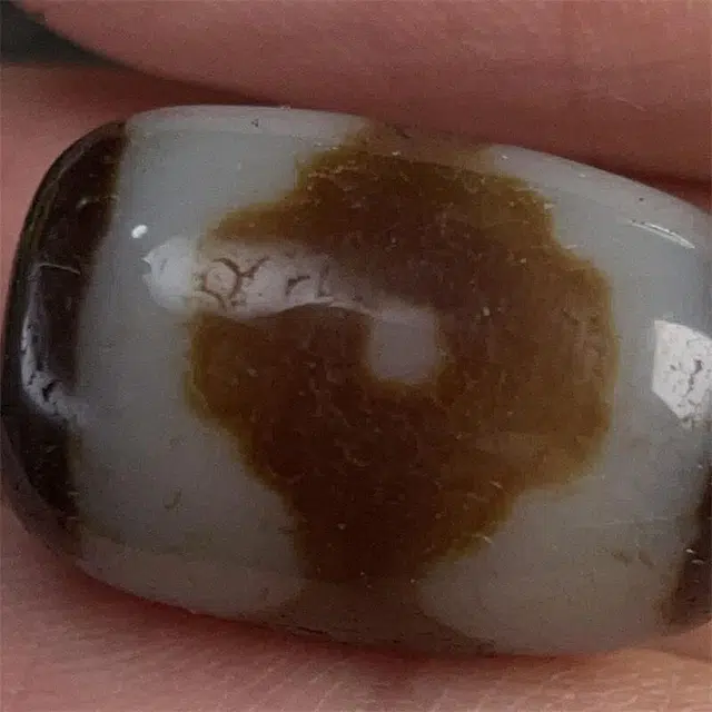 灵运宝 #转运招财藏区三眼天珠老矿风化油润包浆老料器磨损到位 一物一图#好运 玛瑙 吊坠 男女同款情侣款