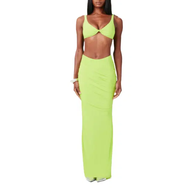 NAKED WARDROBE Twist Tank Crop Top Hourglass