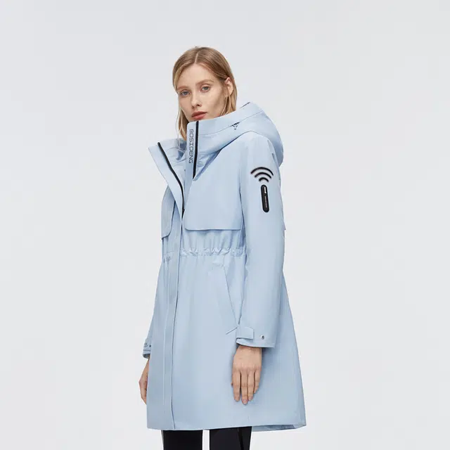 波司登 三合一户外防风防水鹅绒内胆可脱卸连帽羽绒服 女款