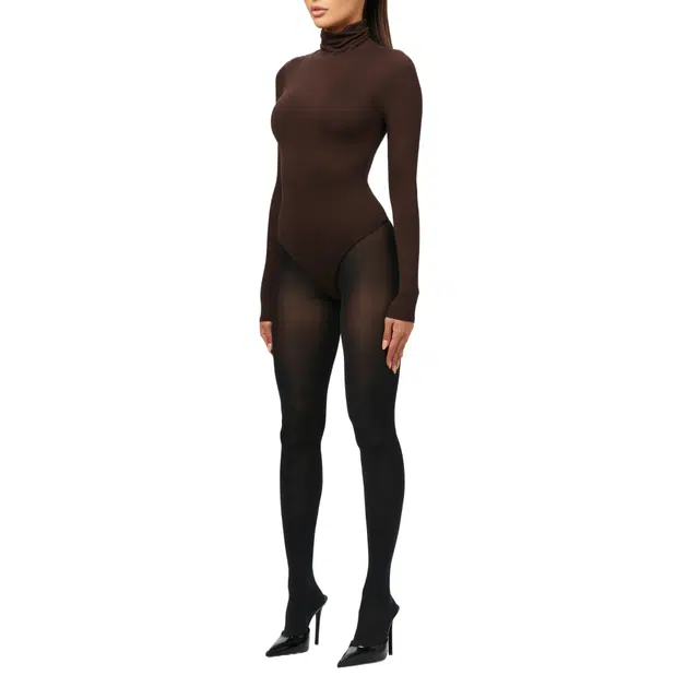NAKED WARDROBE NW Turtleneck Bodysuit