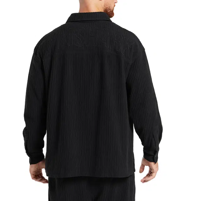 GYMSHARK Cord Overshirt logo