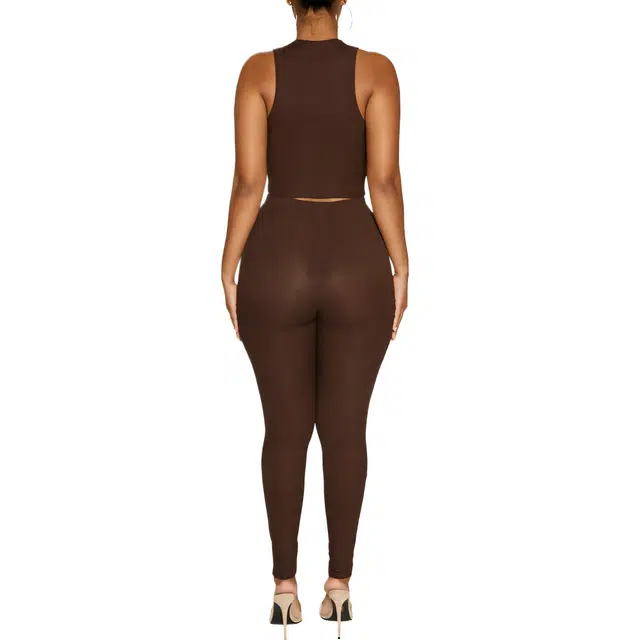 NAKED WARDROBE Micro Ribbed Lounge Legging