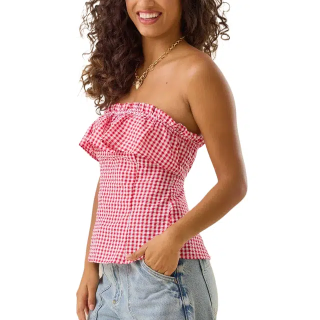 ALTAR'D STATE Dixie Gingham Tube Top