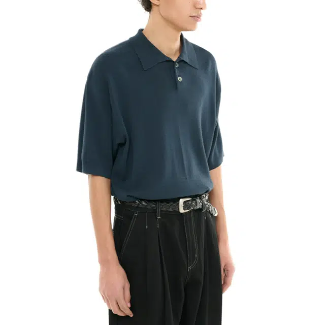 BESLOW FINE KNIT POLO SHIRTS polo