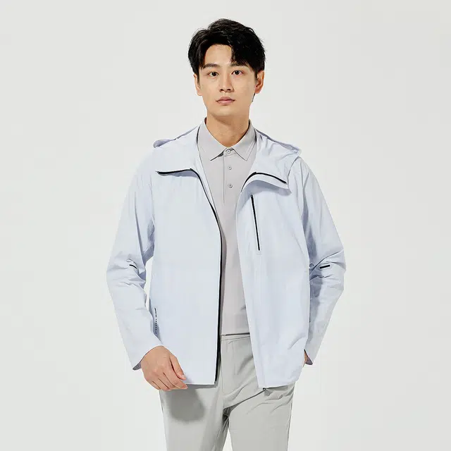 利郎 时尚都市简约连帽休闲百搭款轻薄防晒服 男款