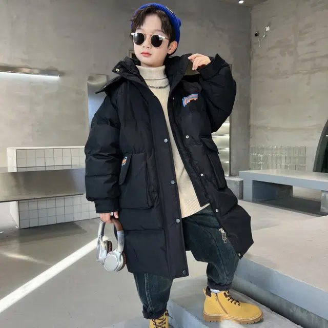 雅鹿棉衣 洋气宽松保暖纯色百搭时尚加绒加厚长袖 青少年
