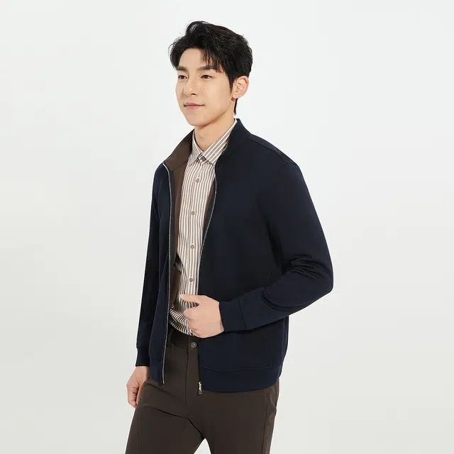 利郎 时尚都市商务休闲秋季卫衣 男款