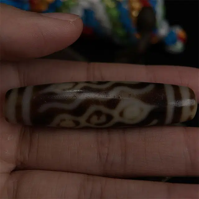 灵运宝 转运招财藏区天珠宝盖三眼风化黑白老矿风化油润包浆老料器磨损到位 一物一图#好运 玛瑙 吊坠 男女同款情侣款