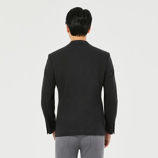 利郎 商务休闲简约百搭平驳领纯色长袖西装 男款