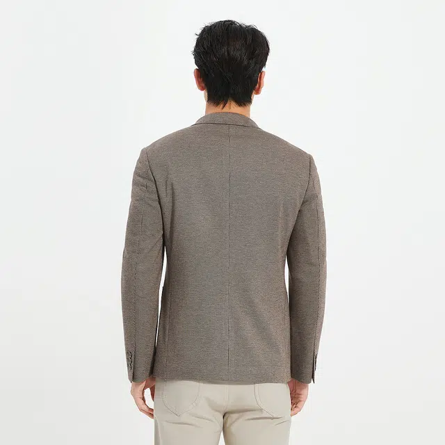 利郎 都市休闲肌理提花单排扣西装 男款