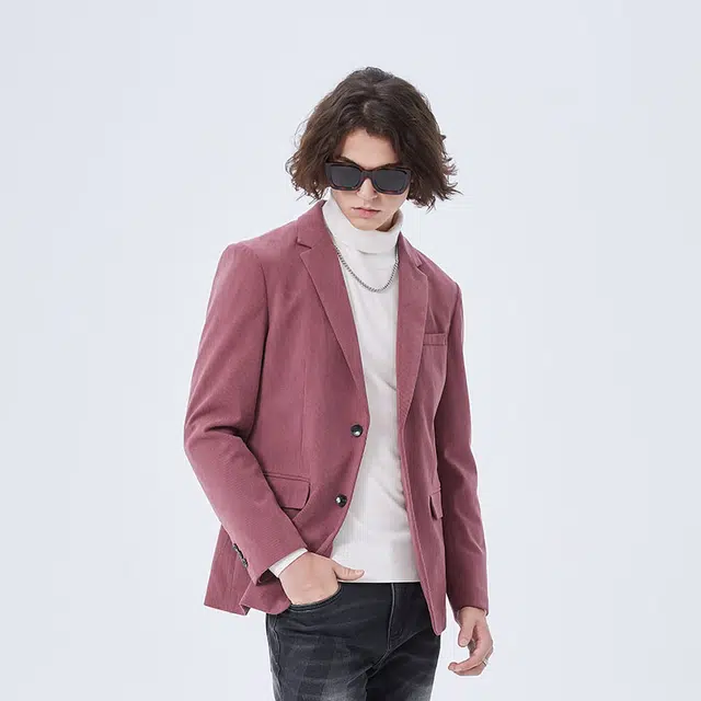 David Naman Blazer Pink