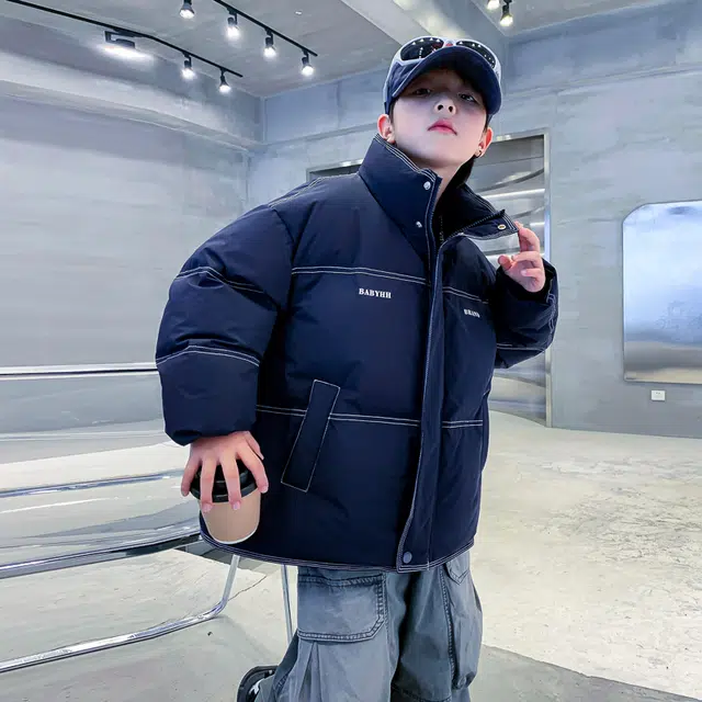 雅鹿棉衣 立领舒适简约长袖洋气 青少年