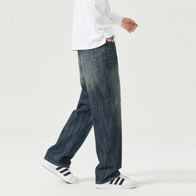 海尔斯 复古简约百搭时尚潮流牛仔裤 男款