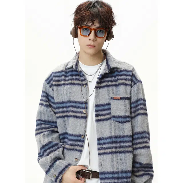 金盾 重磅衬衣复古廓形加厚长袖衬衫 男款