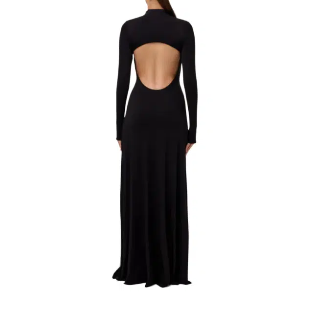 NAKED WARDROBE Smooth Open Back Maxi Dress