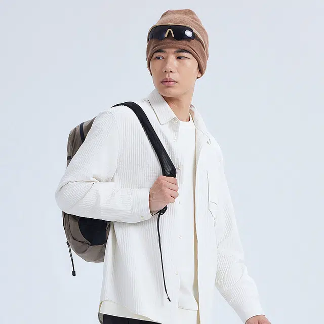 美特斯邦威 舒适百搭设计感格子衬衫式夹克外套 男女同款