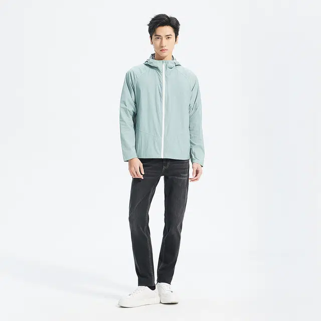 利郎 时尚都市连帽潮流轻薄防紫外线夏季防晒服 男款