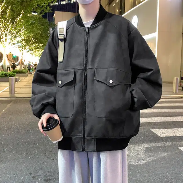 童先森 时尚舒适百搭复古夹克 男款
