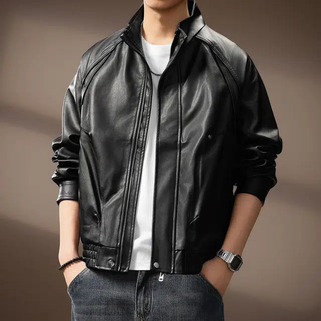 贵色 高端潮流美式复古机能风潮牌时尚百搭户外高街痞帅日常穿搭防风休闲上衣皮衣 男女同款