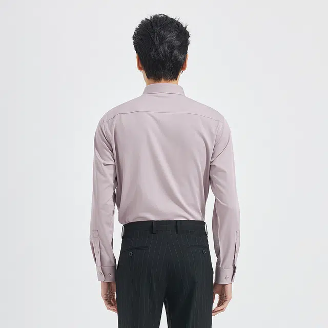 利郎 商务纯色合体舒适质感衬衫 男款