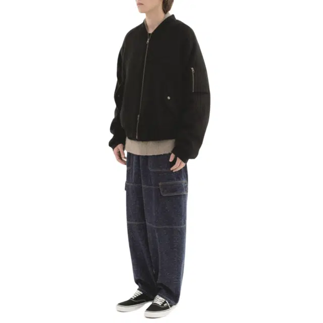 BESLOW WOOL MA-1 JUMPER