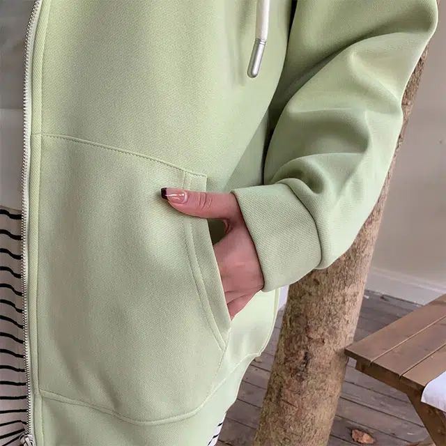 惟友 通勤百搭学院风刺绣卫衣 女款