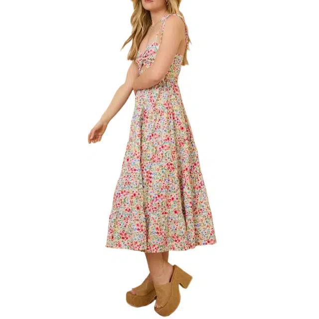ALTAR'D STATE Alivia Floral Midi Dress