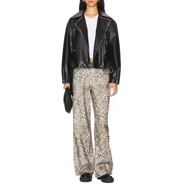 SUPERDOWN Lana Faux Leather Jacket