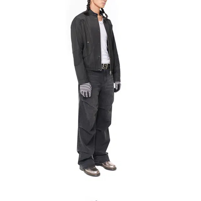 BESLOW TWO WAY NYLON RACING SHORT JACKET