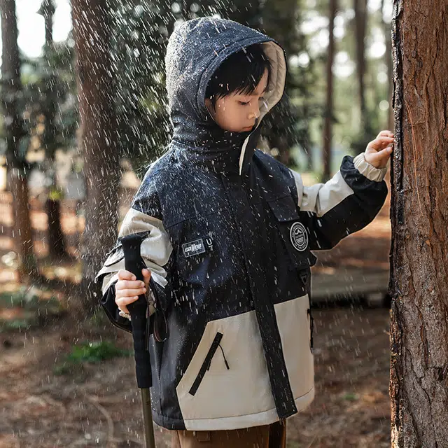 雅鹿棉衣 时尚洋气舒适百搭连帽拼色 青少年