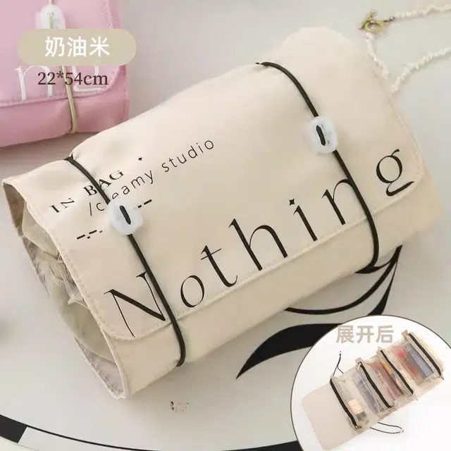 艾情草之恋折叠旅行洗漱/化妆包 便携大容量旅游出差神器 清新甜美