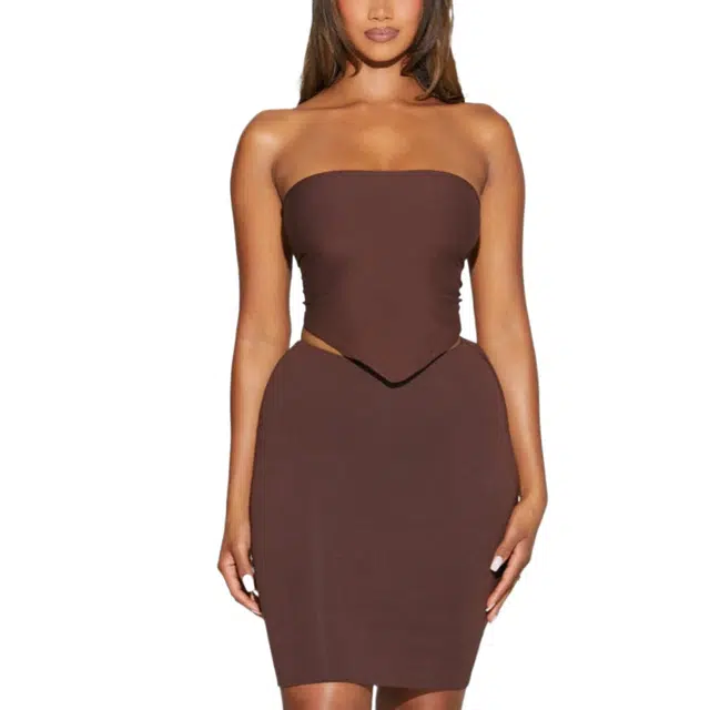 NAKED WARDROBE NW Handkerchief Crop Top