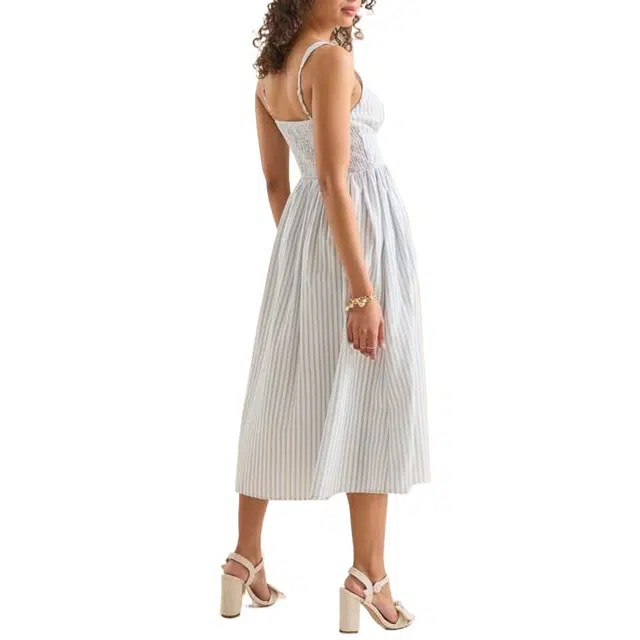 ALTAR'D STATE Jojo Striped Midi Dress