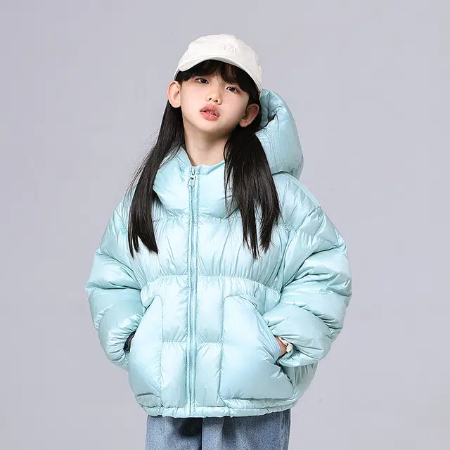 雅鹿 舒适宽松纯色百搭羽绒服 儿童款