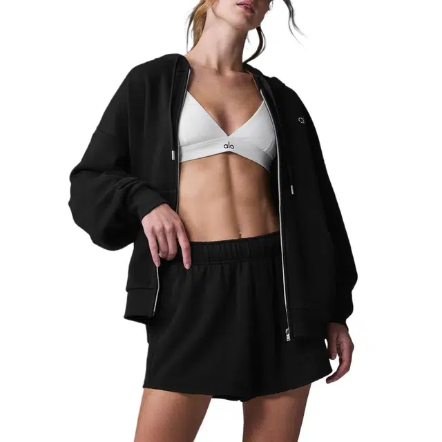 alo yoga Accolade Full Zip Hoodie logo