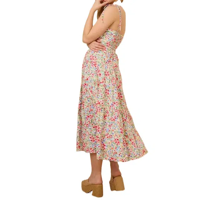 ALTAR'D STATE Alivia Floral Midi Dress