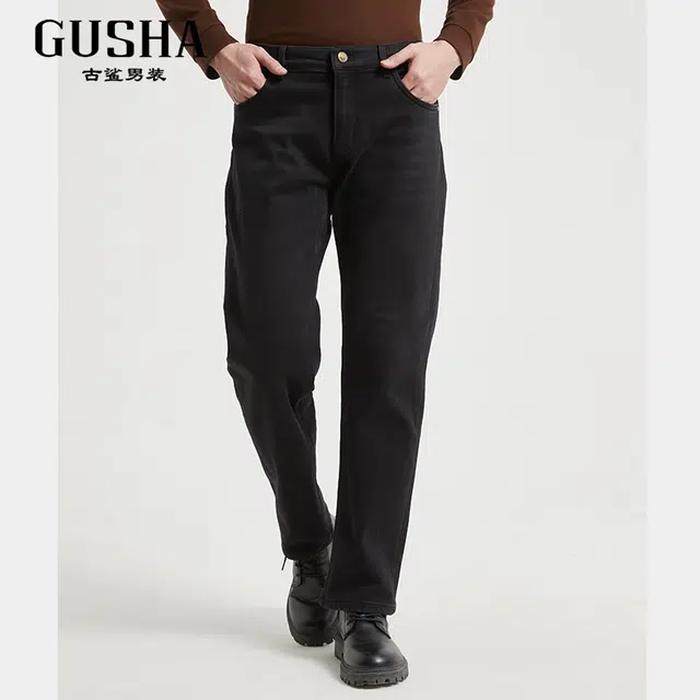 古鲨 高端潮流休闲裤长裤牛仔裤 男款