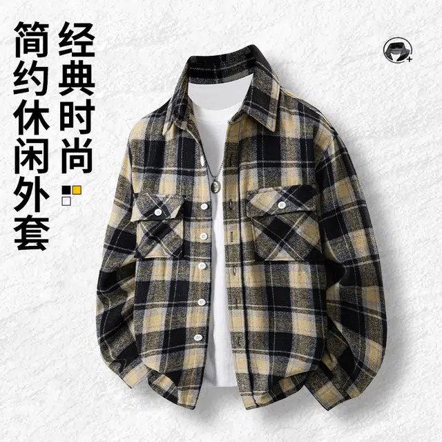 金盾 外套上衣户外休闲时尚欧美式运动弹力合身长袖衬衫 男款